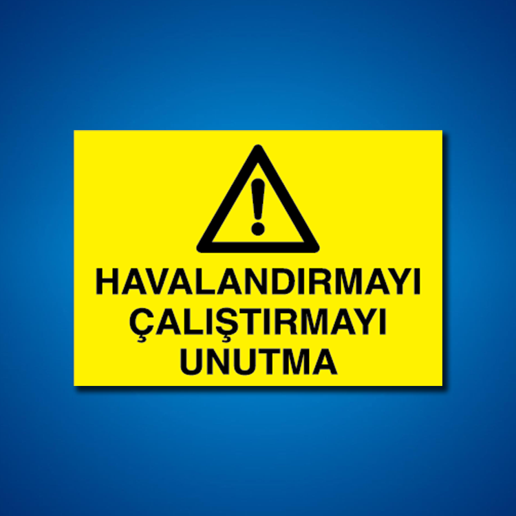 Hava-Su-Isı İş Güvenliği Etiketleri