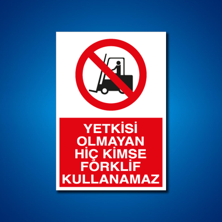 Forklift İş Güvenliği Etiketleri
