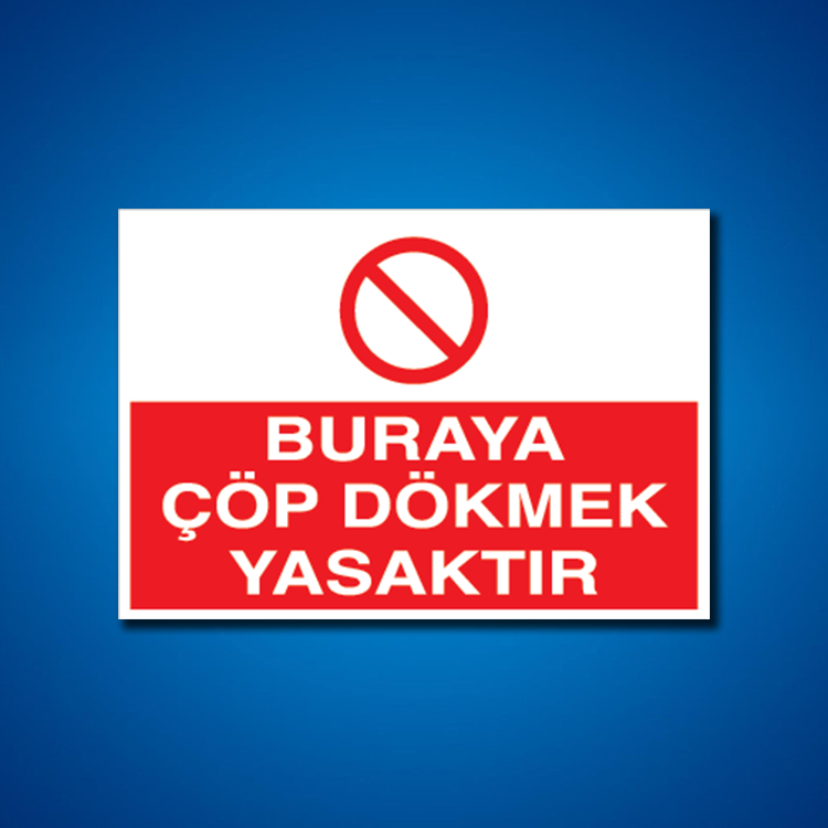 Çöp İş Güvenliği Etiketleri