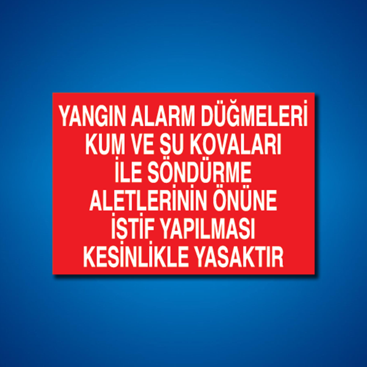 Yangınla Mücadele İş Güvenliği Etiketleri