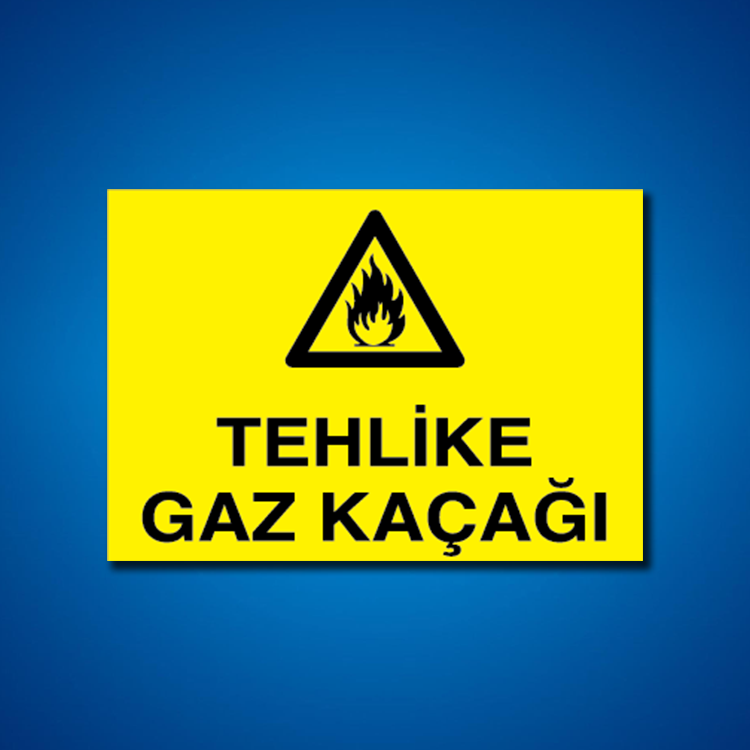 Doğal Gaz İş Güvenliği Etiketleri