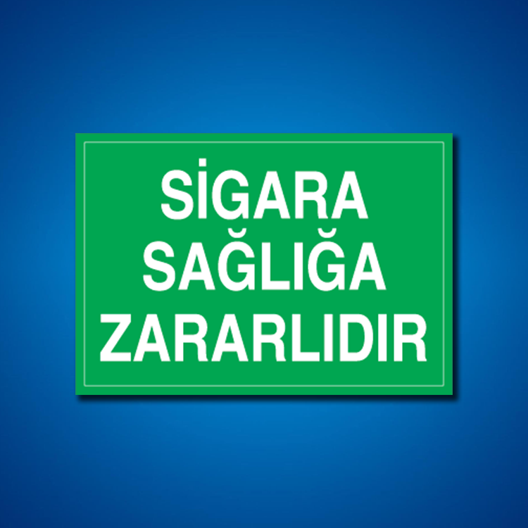 Sigara İş Güvenliği Etiketleri