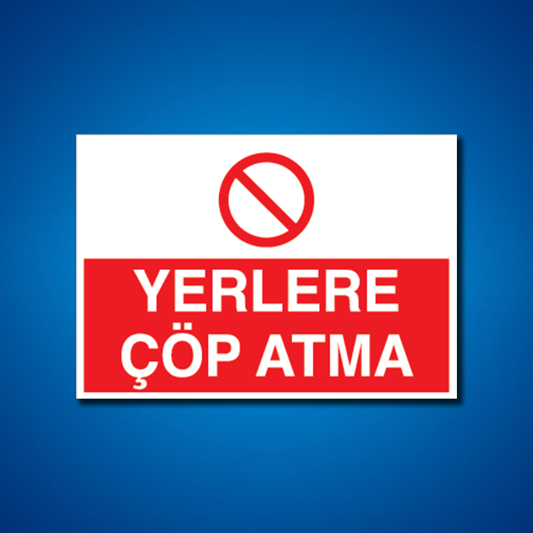 Çöp İş Güvenliği Etiketleri