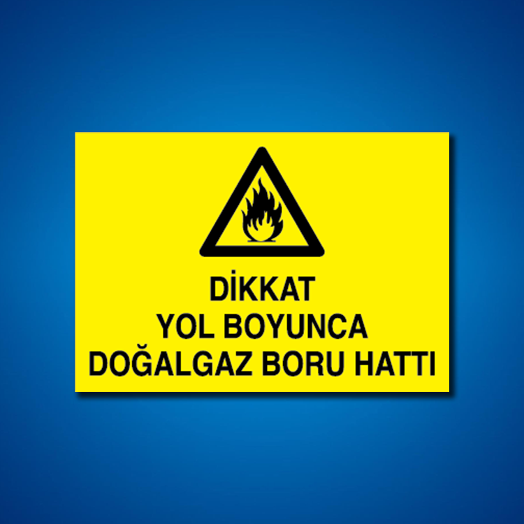 Doğal Gaz İş Güvenliği Etiketleri