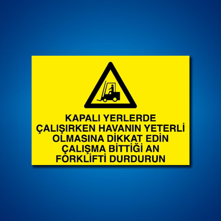 Forklift İş Güvenliği Etiketleri
