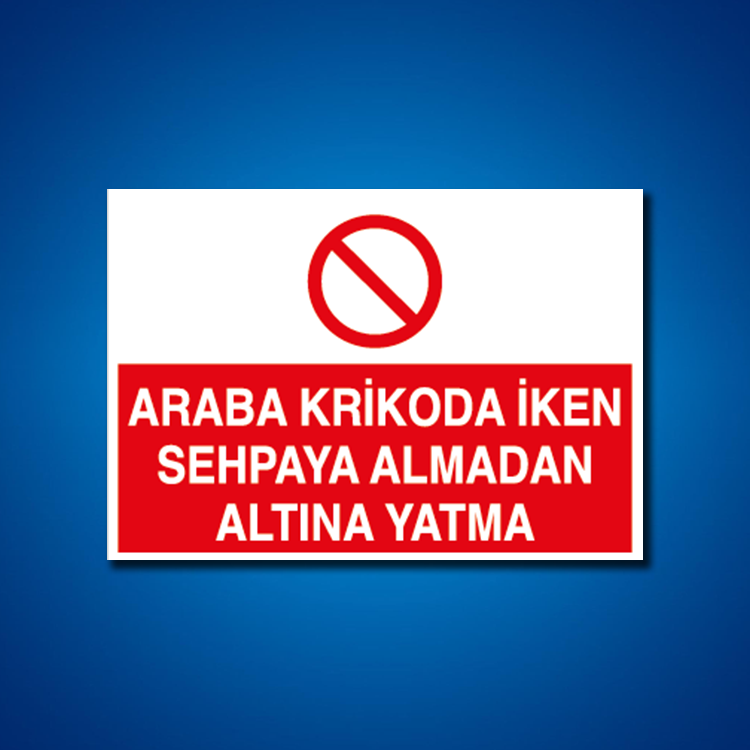 Şoför Araç Kantar Yaya İş Güvenliği Etiketleri