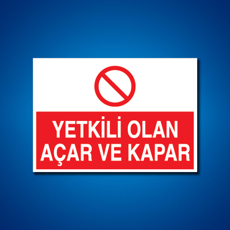 Şalter İş Güvenliği Etiketleri