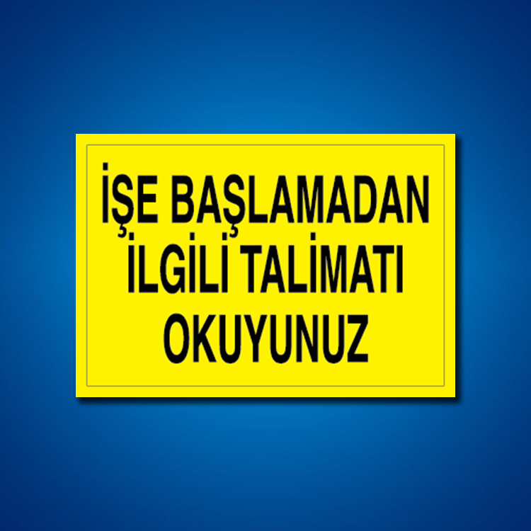 Makine İş Güvenliği Etiketleri