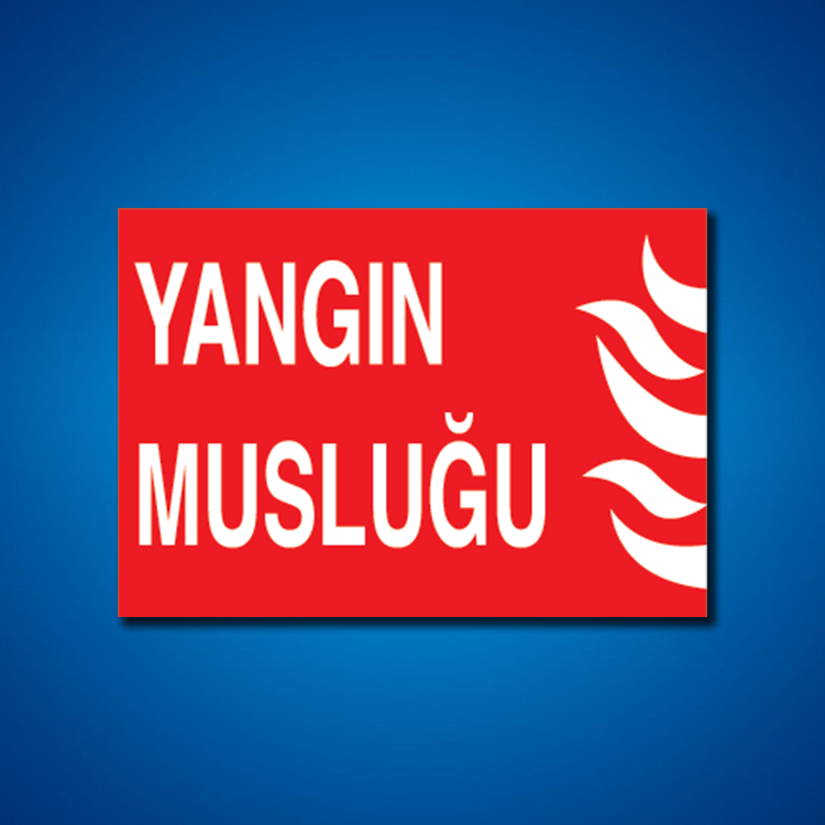 Yangınla Mücadele İş Güvenliği Etiketleri