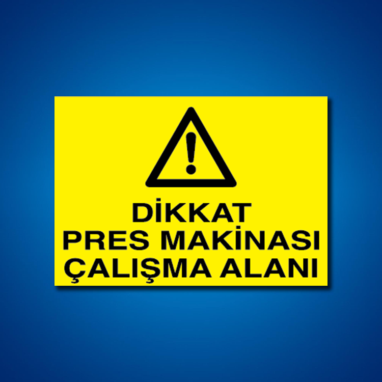 Pres-Giyotin-Makas İş Güvenliği Etiketleri