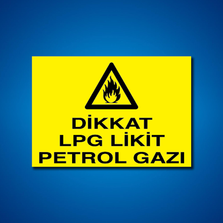 Doğal Gaz İş Güvenliği Etiketleri