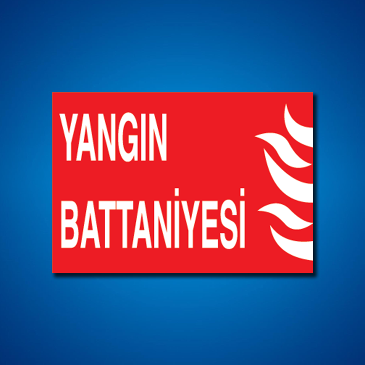 Yangınla Mücadele İş Güvenliği Etiketleri