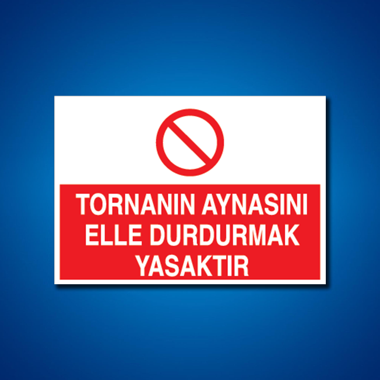 Torna-Planya-Freze-Cnc İş Güvenliği Etiketleri