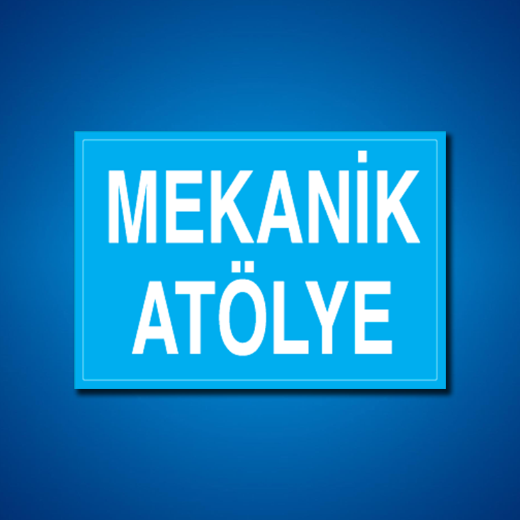 Atölye İş Güvenliği Etiketleri