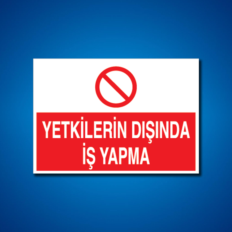 Vazife-Görev-Yetki İş Güvenliği Etiketleri