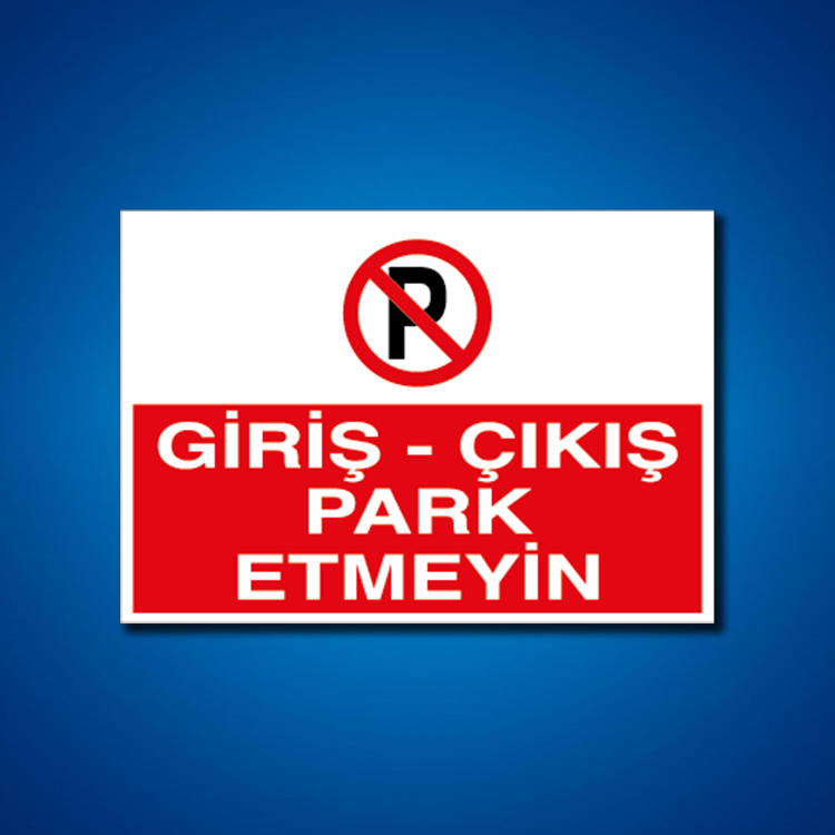 Park İş Güvenliği Etiketleri