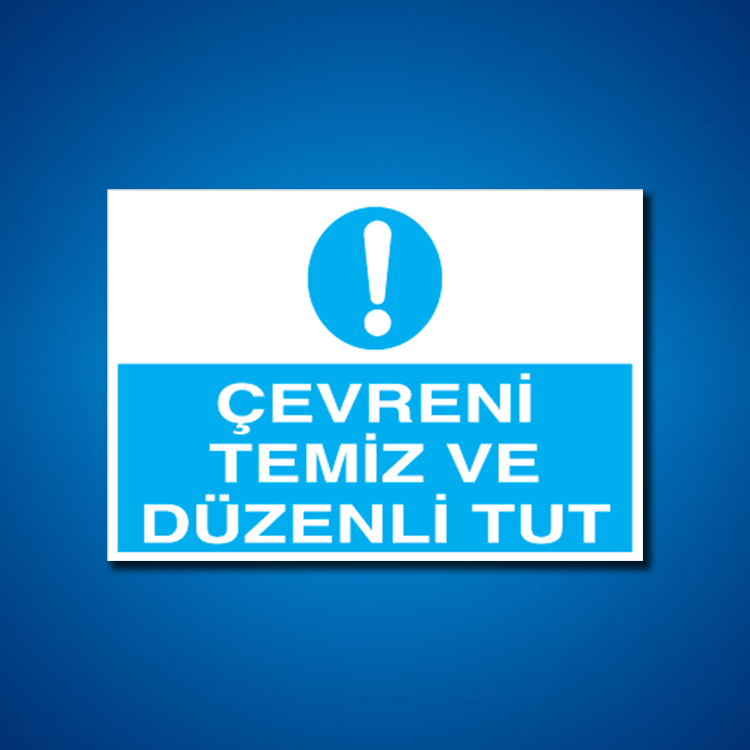 Temizlik-Düzen İş Güvenliği Etiketleri