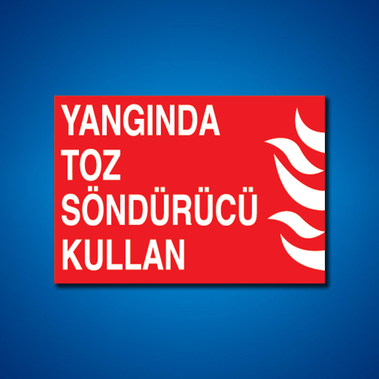Yangınla Mücadele İş Güvenliği Etiketleri