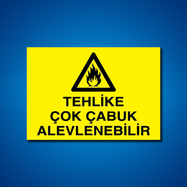 Yanıcı-parlayıcı İş Güveniği Etiketleri