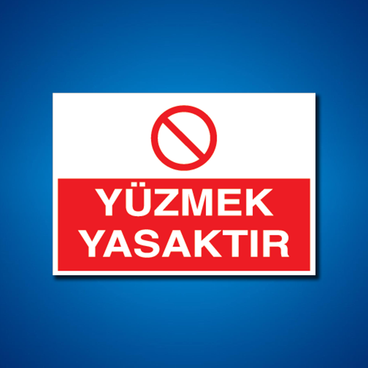Havuz-Yüzme İş Güvenliği Etiketleri