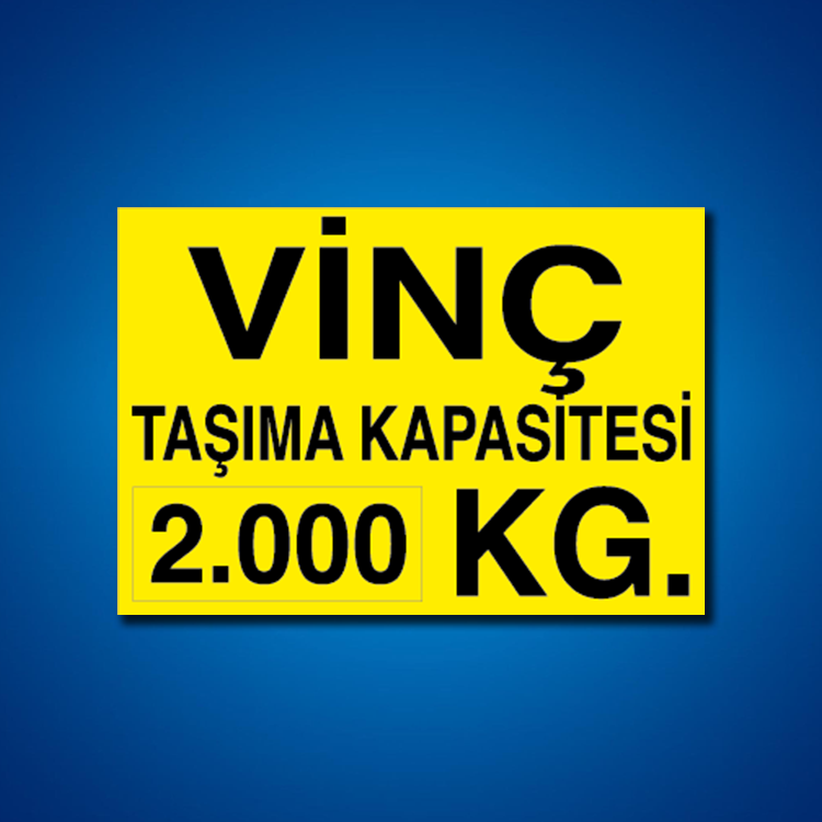 Vinç İş Güvenliği Etiketleri