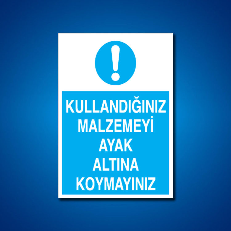 Alet-Tezgah-Malzeme Etiketleri