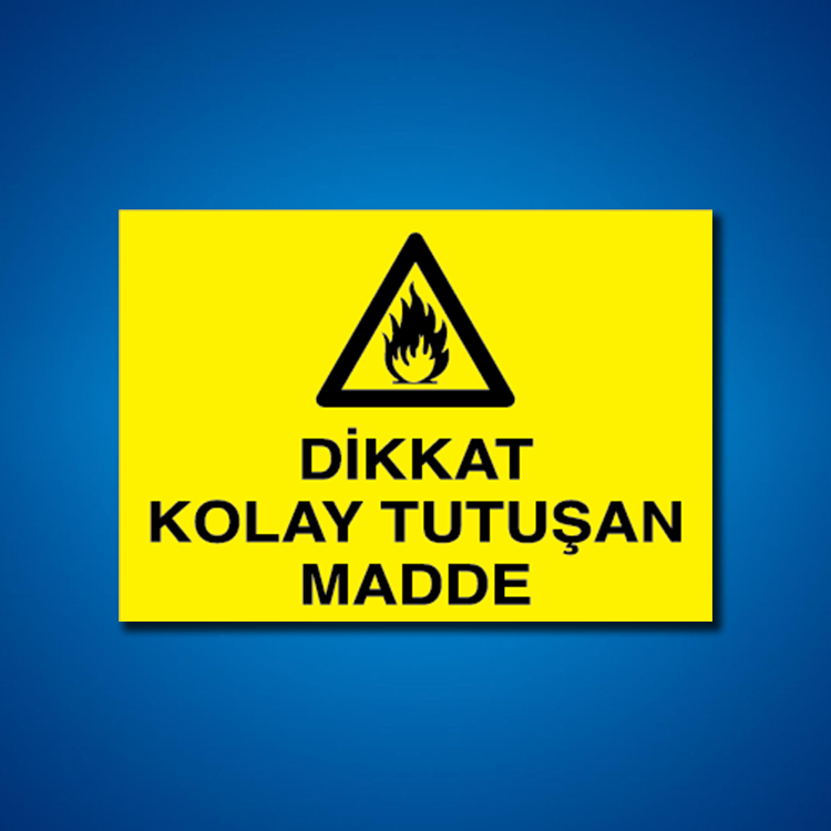Yanıcı-parlayıcı İş Güveniği Etiketleri