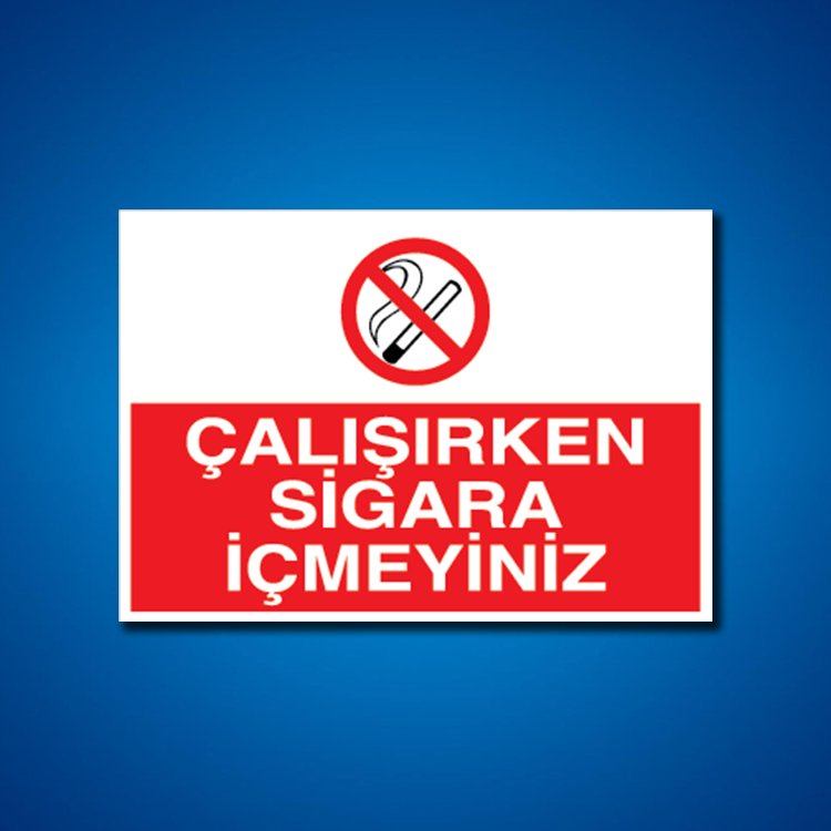 Sigara İş Güvenliği Etiketleri