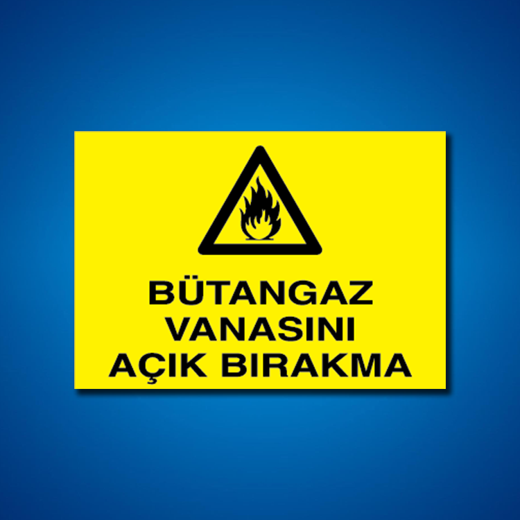 Doğal Gaz İş Güvenliği Etiketleri