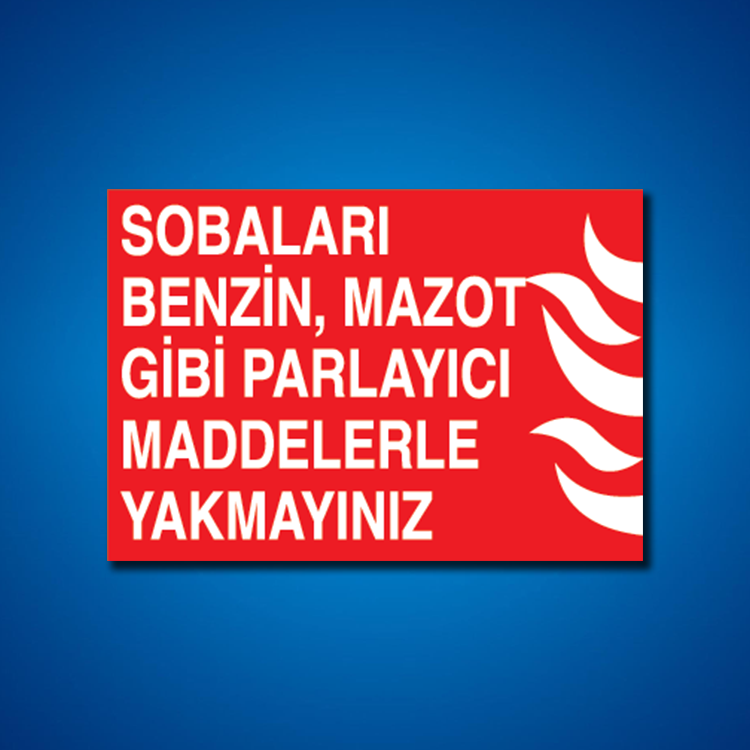 Yangınla Mücadele İş Güvenliği Etiketleri