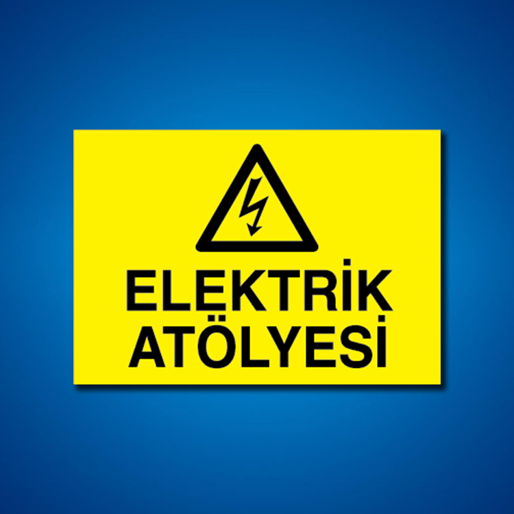 Atölye İş Güvenliği Etiketleri