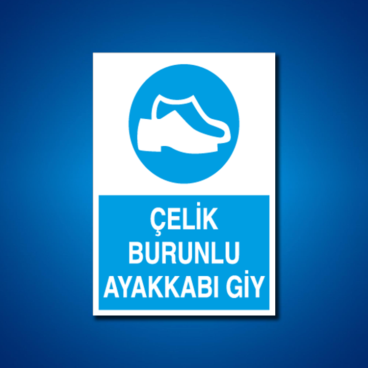 Ayak Koruma İş Güvenliği Etiketleri