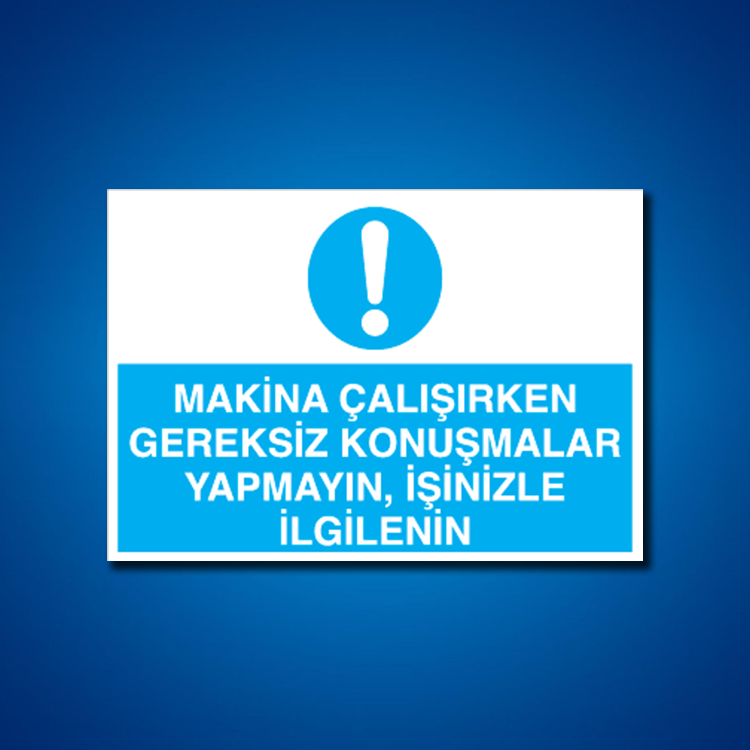 Makine İş Güvenliği Etiketleri
