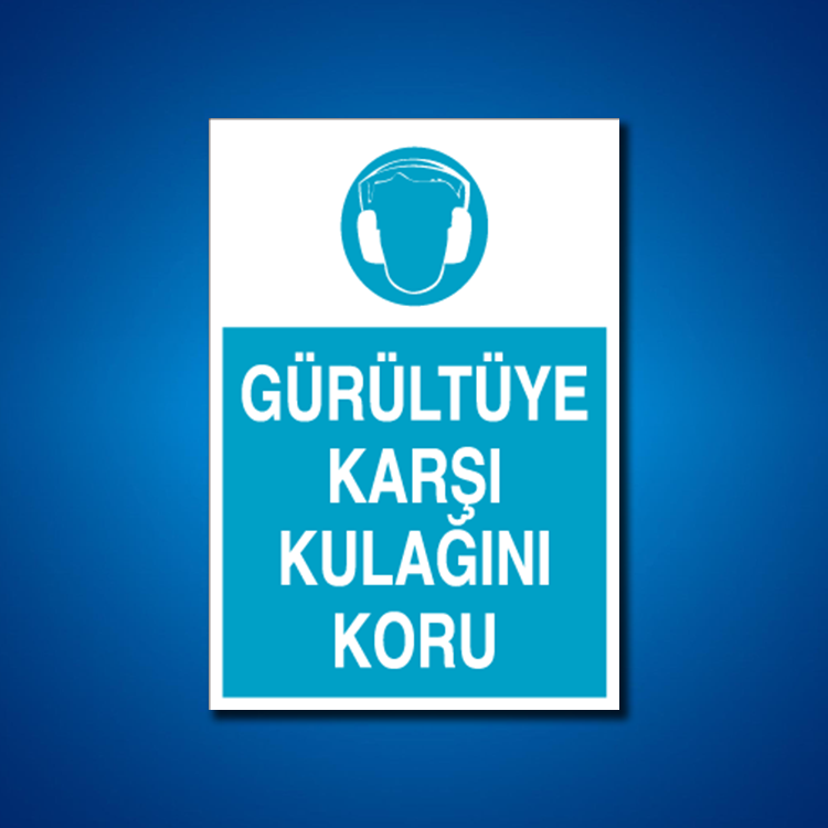 Kulak Koruma İş Güvenliği Etiketleri