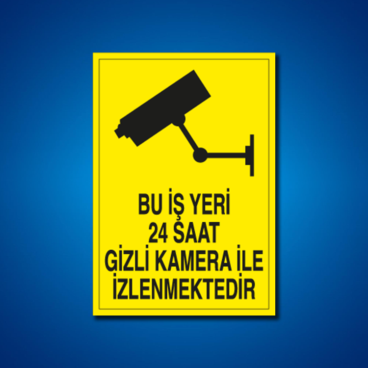 Cep Telefonu Ve Kamera İş Güvenliği Etiketi