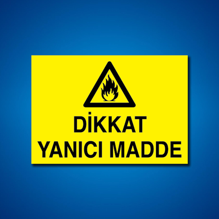 Yanıcı-parlayıcı İş Güveniği Etiketleri