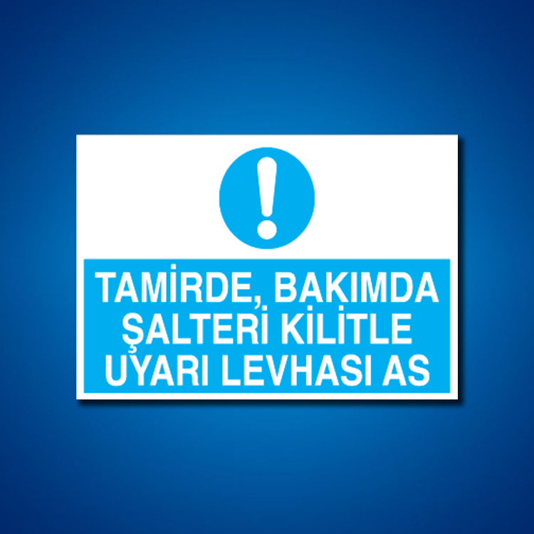 Şalter İş Güvenliği Etiketleri