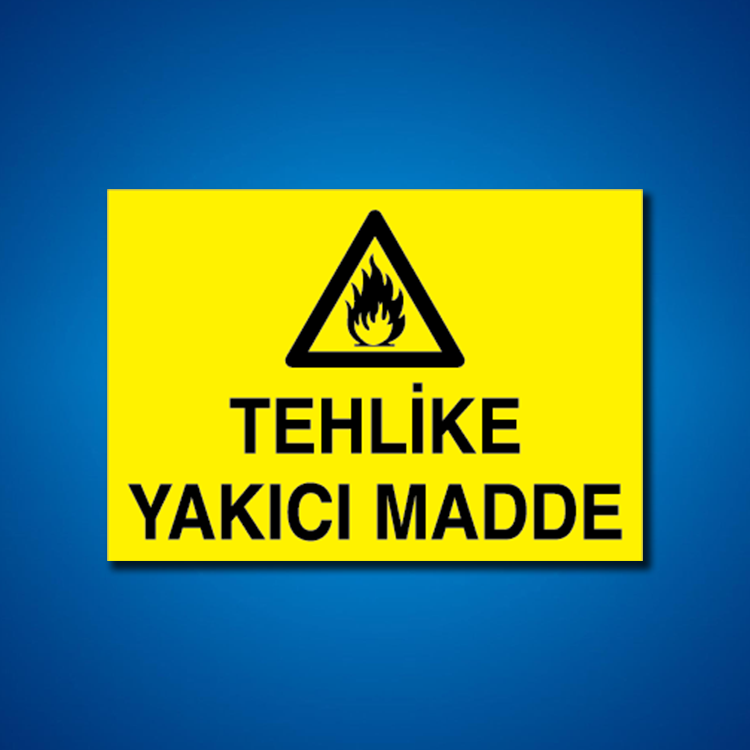 Yanıcı-parlayıcı İş Güveniği Etiketleri