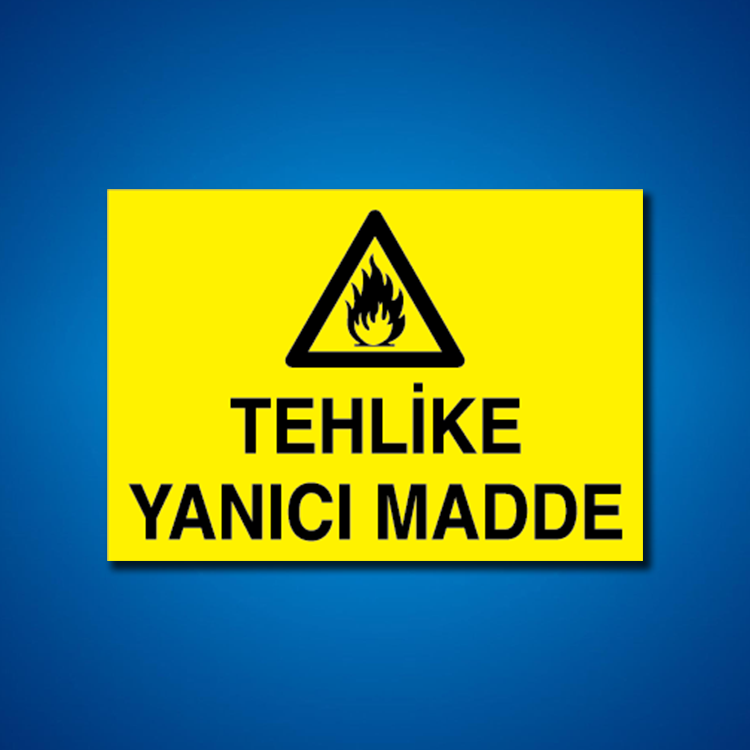 Yanıcı-parlayıcı İş Güveniği Etiketleri