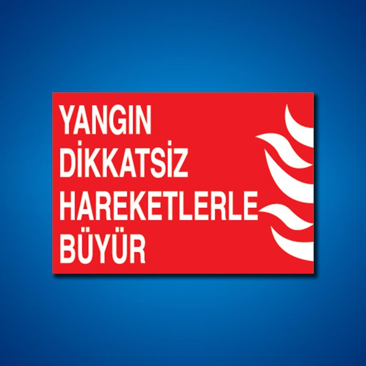 Yangınla Mücadele İş Güvenliği Etiketleri