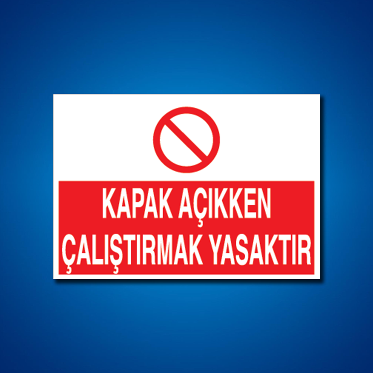 Makine İş Güvenliği Etiketleri