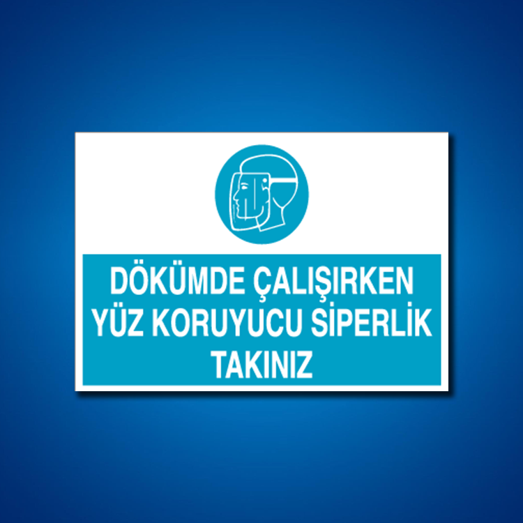 Yüz Koruma İş Güvenliği Etiketleri