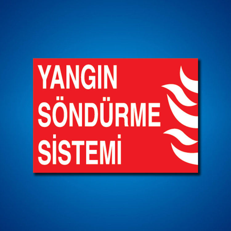 Yangınla Mücadele İş Güvenliği Etiketleri