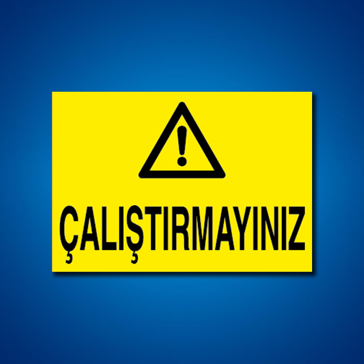 Makine İş Güvenliği Etiketleri