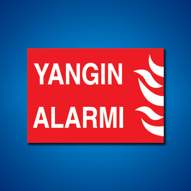 Yangınla Mücadele İş Güvenliği Etiketleri