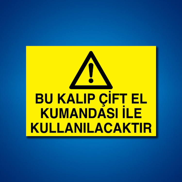 Makine İş Güvenliği Etiketleri