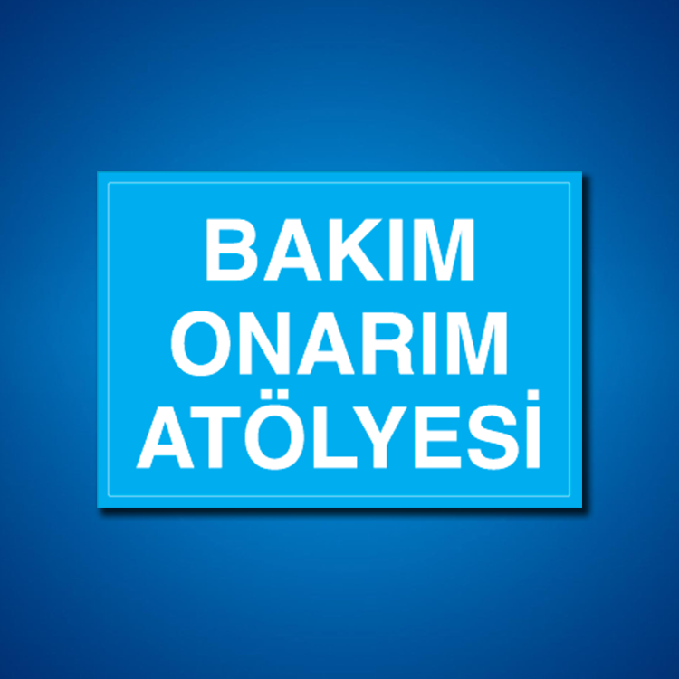 Atölye İş Güvenliği Etiketleri