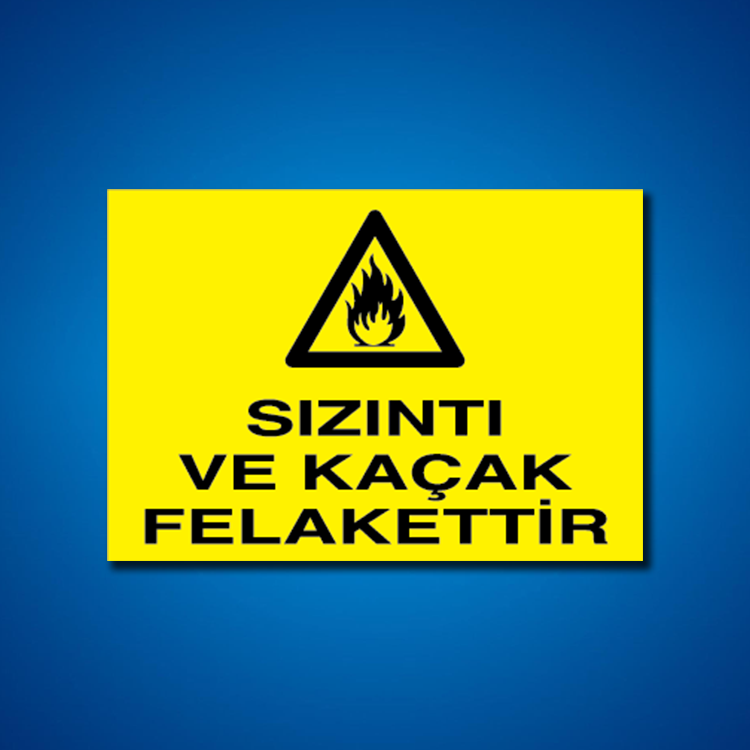 Doğal Gaz İş Güvenliği Etiketleri