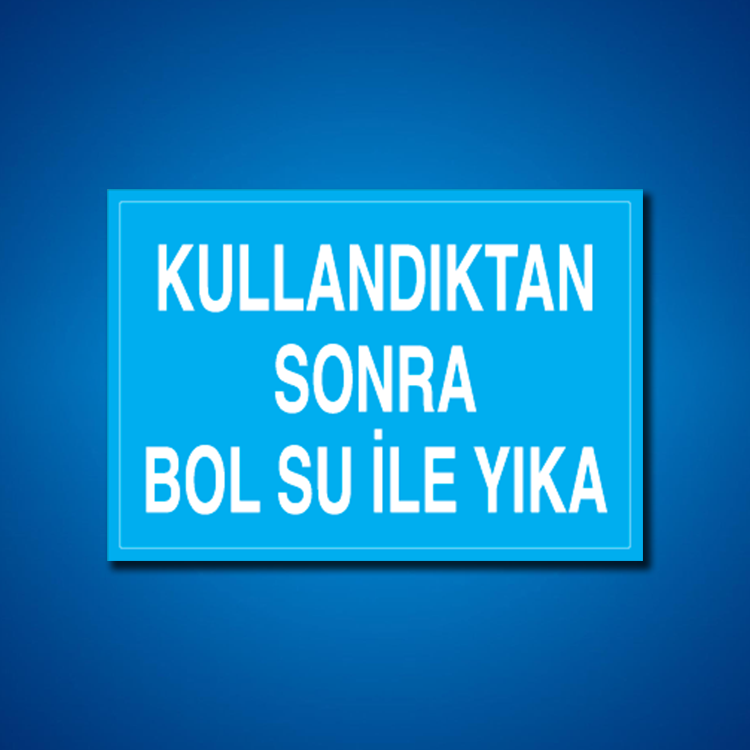 Tuvalet İş Güvenliği Etiketleri