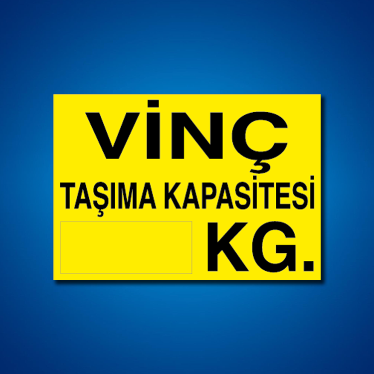 Vinç İş Güvenliği Etiketleri